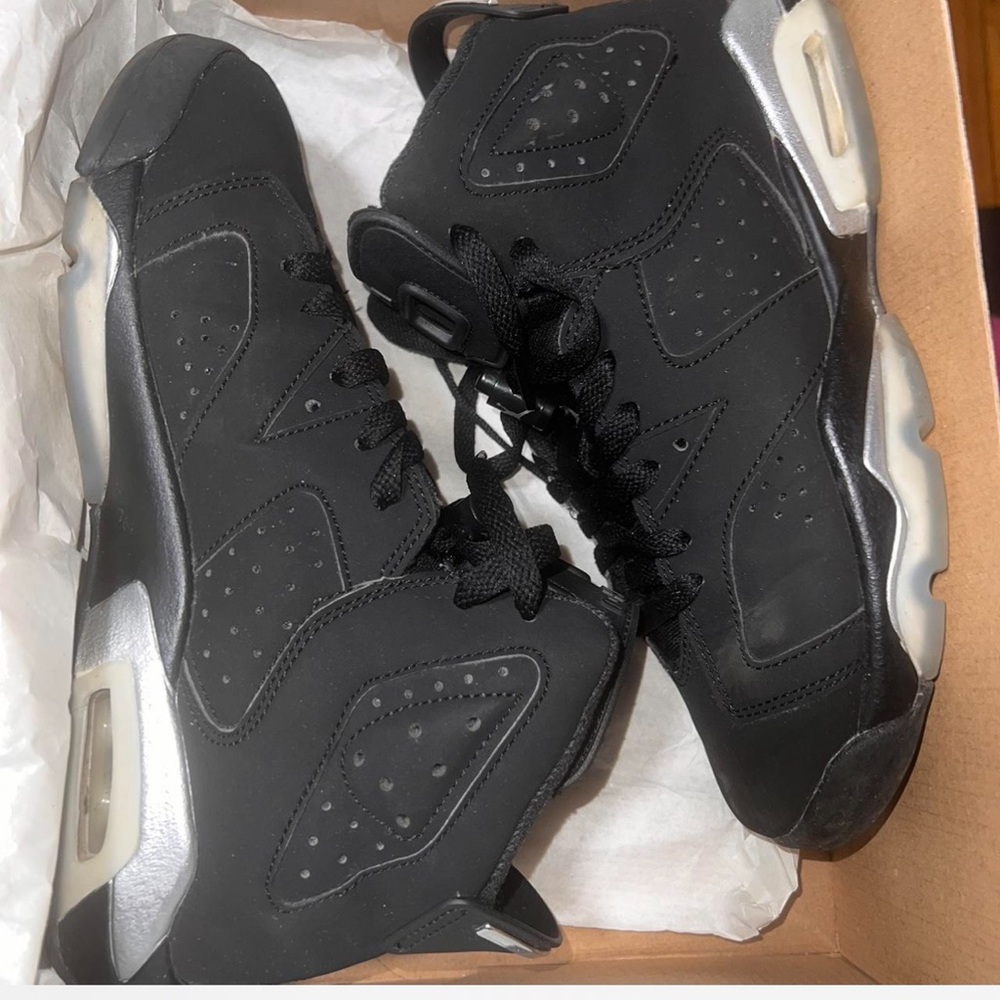 black Metallic Air Jordan 6